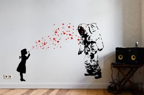 banksy streetart wandsticker by urban art berlin homify banksy streetart wandsticker by urban art berlin homify