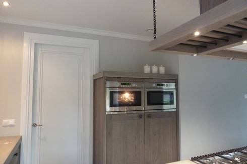 Project achterhoek rustiek hout met beton door de lange keukens ...