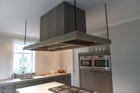 Project achterhoek rustiek hout met beton door de lange keukens ...
