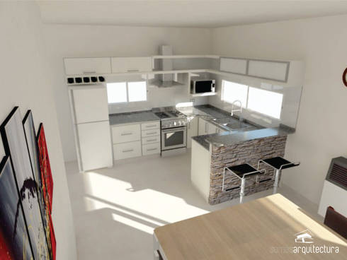 Diseño de Cocina - Comedor de Somos Arquitectura | homify Diseño de Cocina - Comedor de Somos Arquitectura | homify
