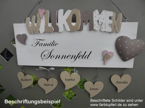 Türschilder von farbtupferl | homify Türschilder von farbtupferl | homify