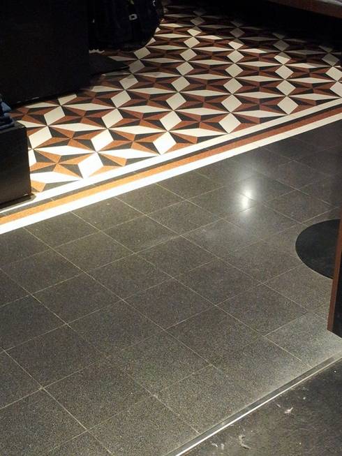 Pavimenti liberty cementine,graniglie di marmo e non solo di ... Nero disegno pavimento