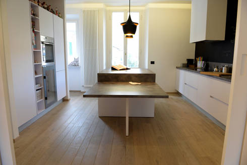 Attico in centro a firenze, parquet rovere art. pepe bianco ... Centro parquet firenze