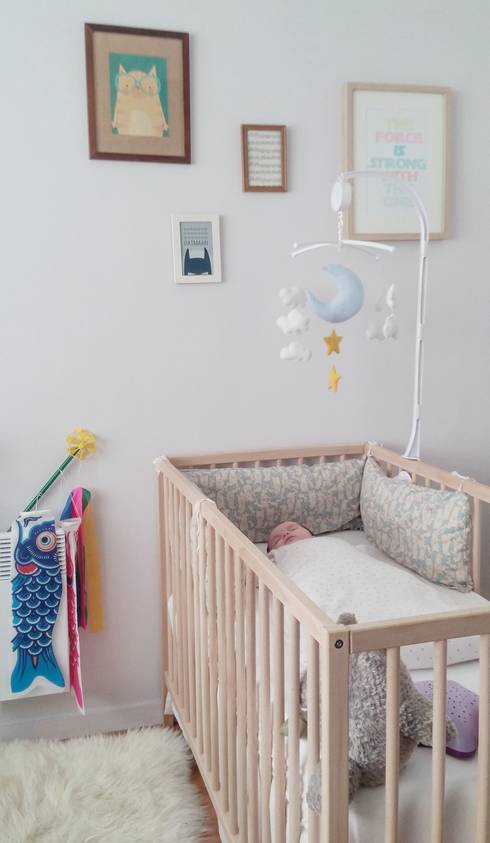 Mobile nuit étoilée pour lit de bébé - Déco chambre garçon ou fille ... Mobile nuit étoilée pour lit de bébé - Déco chambre garçon ou fille ...
