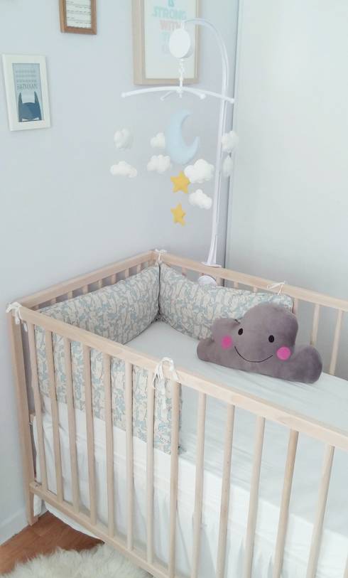 Mobile nuit étoilée pour lit de bébé - Déco chambre garçon ou fille ... Mobile nuit étoilée pour lit de bébé - Déco chambre garçon ou fille ...