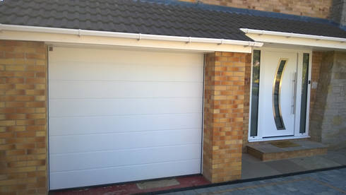 Hormann sectional garage door with matching Hormann front entrance ... Hormann sectional garage door with matching Hormann front entrance ...