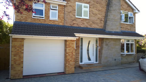 Hormann sectional garage door with matching Hormann front entrance ... Hormann sectional garage door with matching Hormann front entrance ...