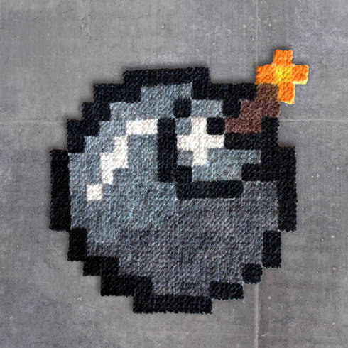 pixel art bombe