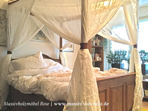 Himmelbett - Bett mit Baldachim von Massiv aus Holz | homify Himmelbett - Bett mit Baldachim von Massiv aus Holz | homify