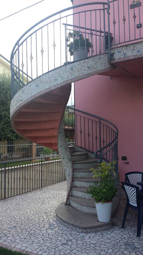 35 scale a chiocciola da non perdere Scale esterne a chiocciola