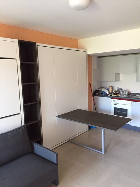 Letti a scomparsa e minicucina per monolocale in Liguria ... Letti a scomparsa e minicucina per monolocale in Liguria ...