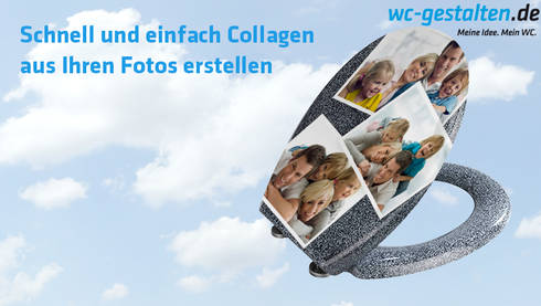 WC-Sitz mit eigenem Bild gestalten! von wc-gestalten.de | homify WC-Sitz mit eigenem Bild gestalten! von wc-gestalten.de | homify