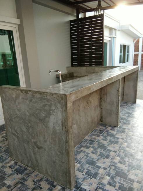 Dapur Di Teras Belakang Rumah Kenapa Tidak Meja Bar Dapur Dengan Polesan Sederhana