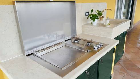 barbecue da incasso di Airone Barbecue | homify barbecue da incasso di Airone Barbecue | homify