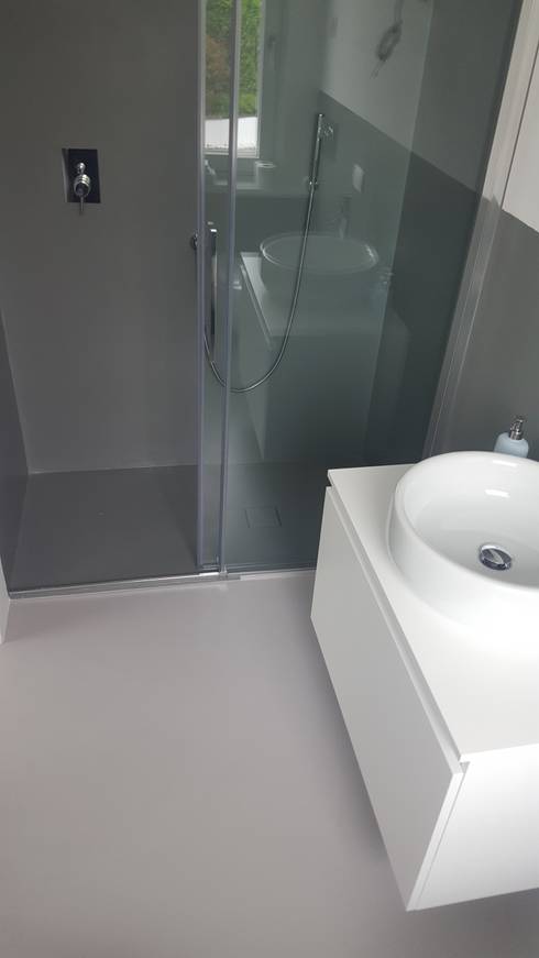 Pavimenti in resina in bagno: quello che devi sapere Piastrelle effetto resina bagno