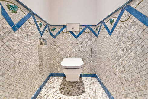 bagno in mosaico lava smaltata por Opusmosaici | homify bagno in mosaico lava smaltata por Opusmosaici | homify