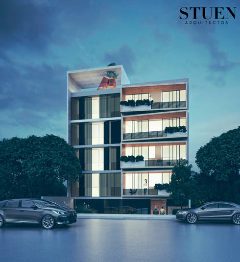 Arquitectura de edificios de departamentos