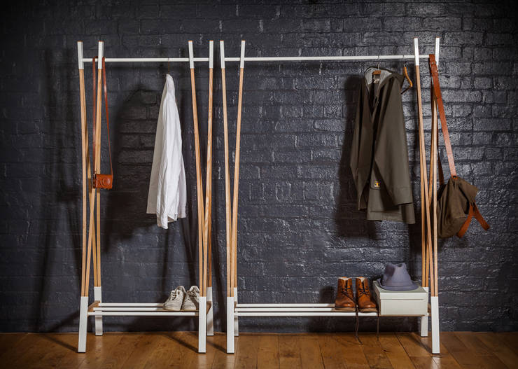 Kaori Clothes Rail:  Bedroom by Raskl. Design Studio & Workshop