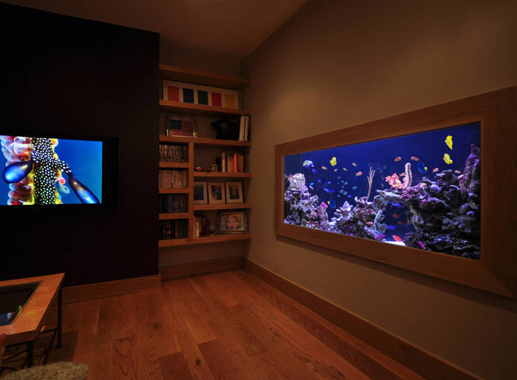 Het zenmoment in je huis een geïntegreerd aquarium