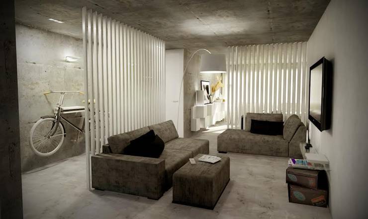  Woonkamer door Santiago | Interior Design Studio 