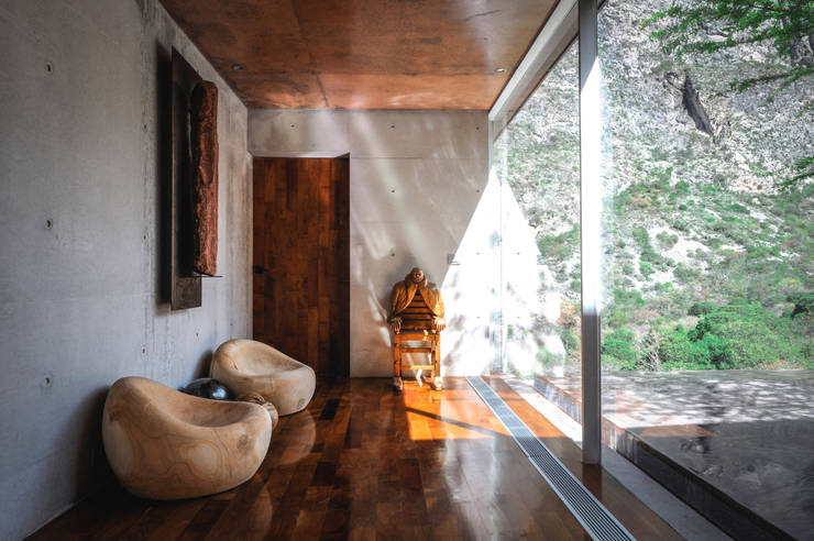 Casa Narigua : Terrazas de estilo  por P+0 Arquitectura