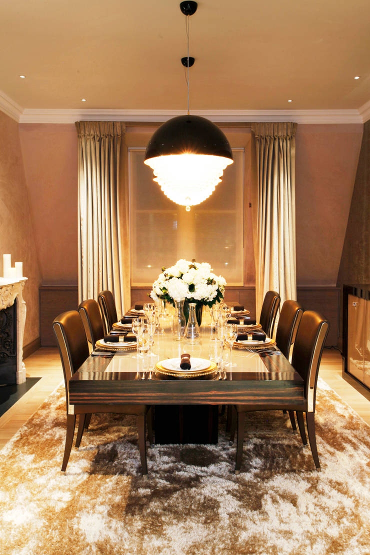 Salas de jantar modernas por Roselind Wilson Design