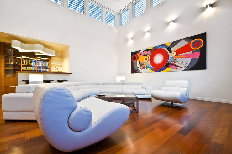  Phòng khách by ARQUITECTURA EN PROCESO