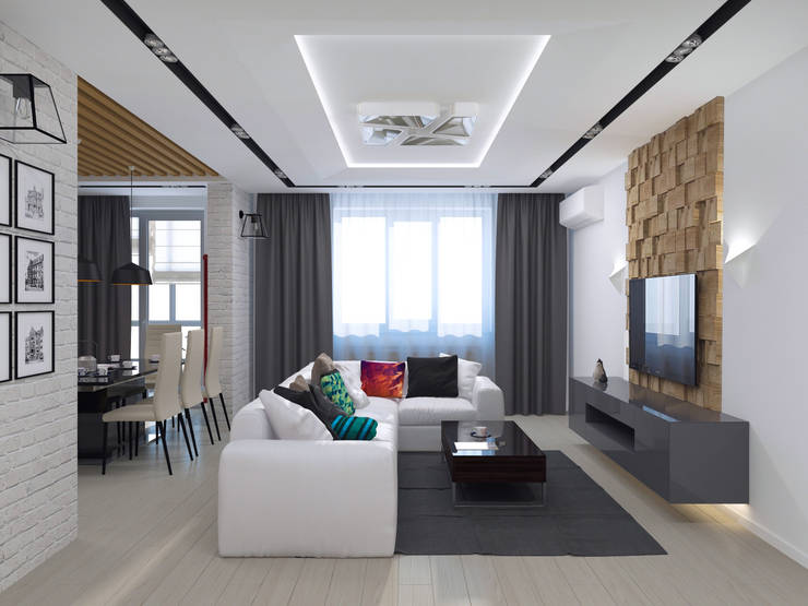 Salas de estar minimalistas por PlatFORM