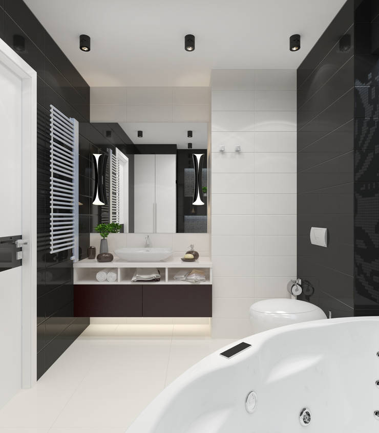 Casas de banho minimalistas por PlatFORM