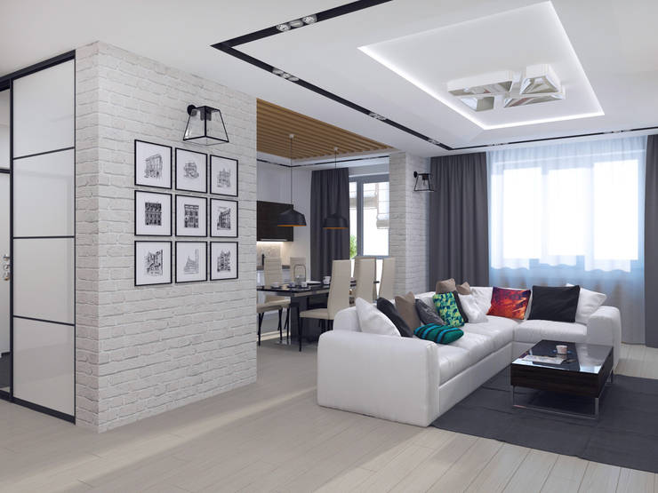 Salas de estar minimalistas por PlatFORM