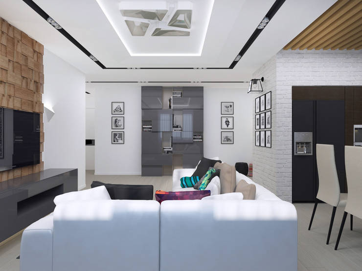 Salas de estar minimalistas por PlatFORM