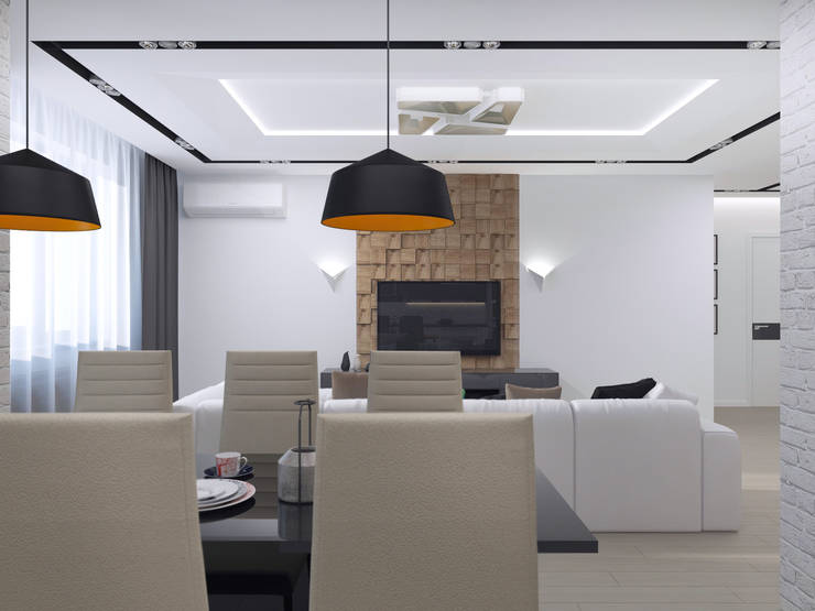 Salas de estar minimalistas por PlatFORM