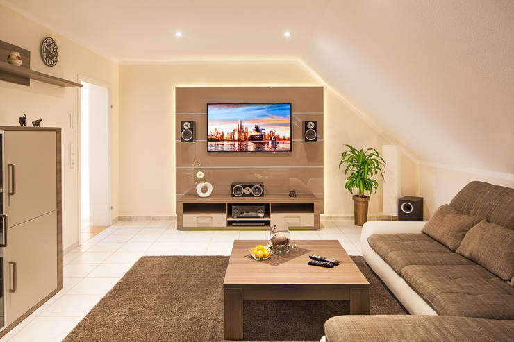 heimkino wohnzimmer integrieren, so wird aus dem wohnzimmer ein kleines heimkino, Ideen entwickeln