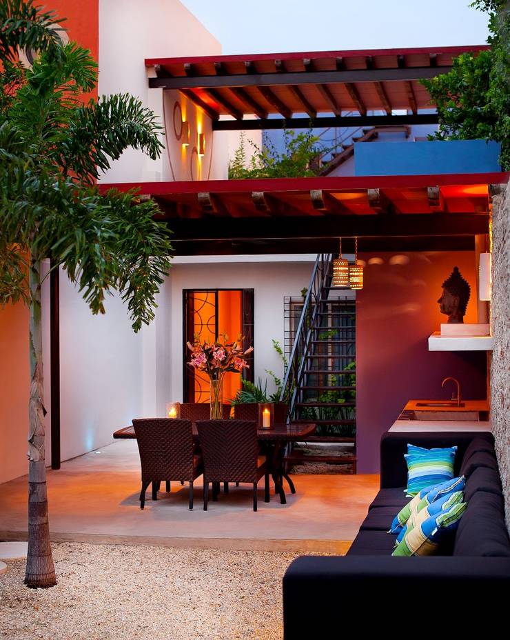  Hiên, sân thượng by Taller Estilo Arquitectura