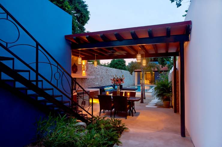  Hiên, sân thượng by Taller Estilo Arquitectura