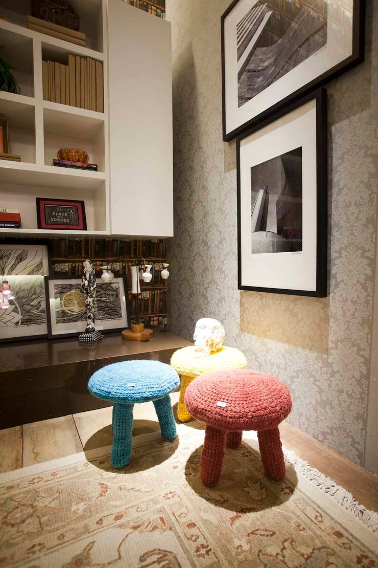  غرفة المعيشة تنفيذ Orlane Santos Arquitetura