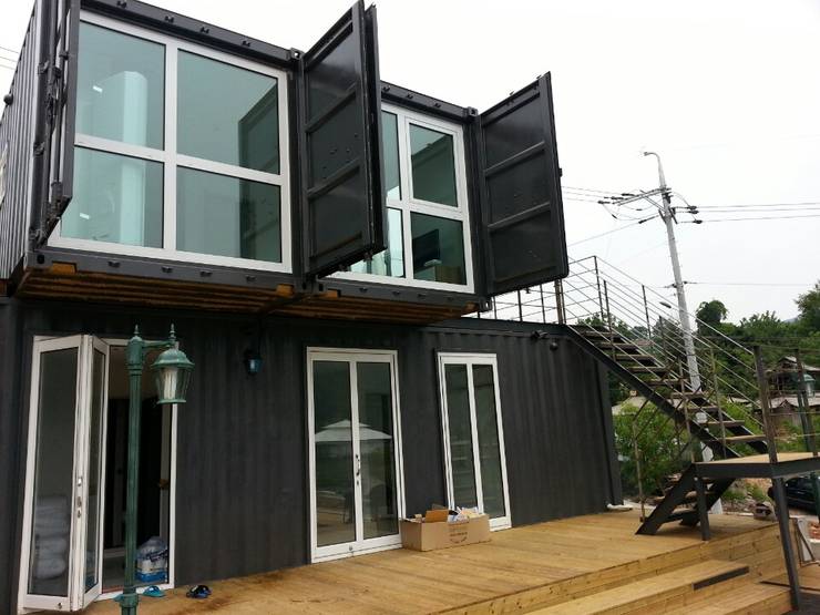 Different styles of container homes for the Philippines