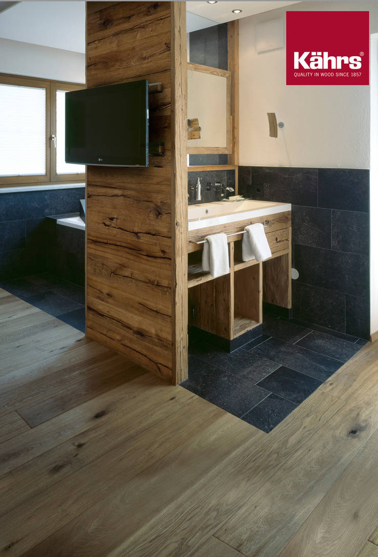 Parkett an der Wand von Kährs Parkett Deutschland homify