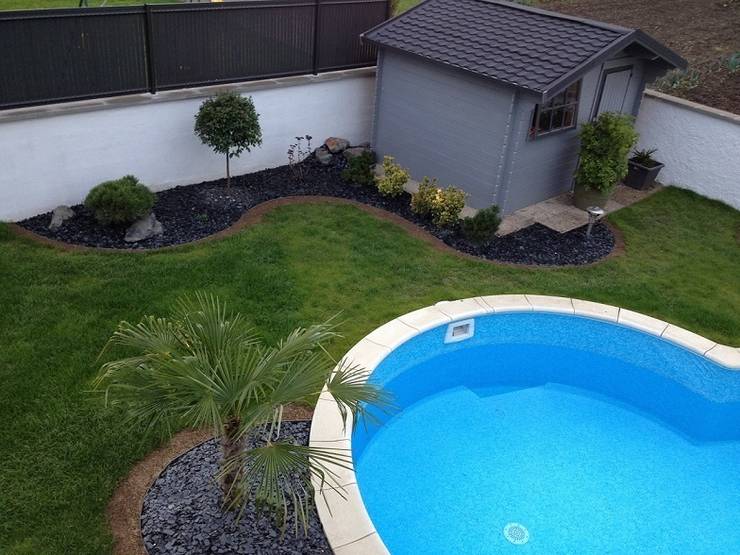 Aménagement d\'une piscine extérieur von Schwein Aménagement | homify Aménagement d\'une piscine extérieur von Schwein Aménagement | homify
