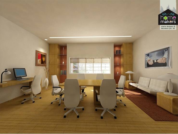  غرفة الميديا تنفيذ home makers interior designers & decorators pvt. ltd.