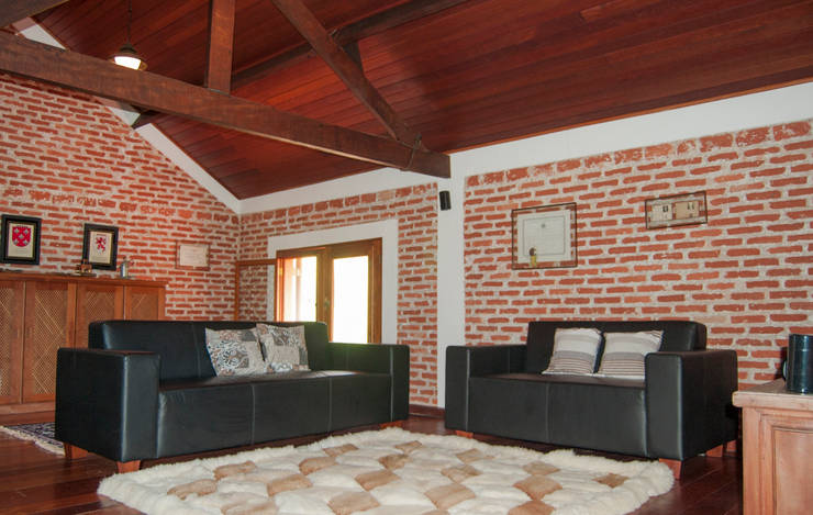 Salas / recibidores de estilo  por arquiteto