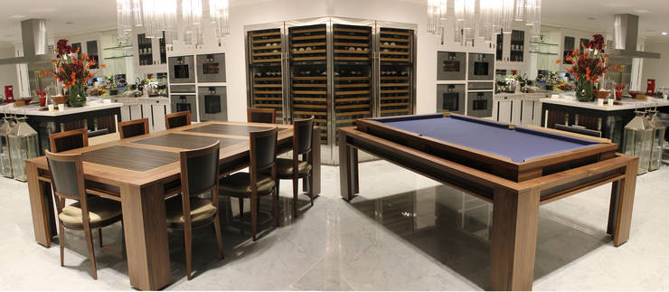 The Lingfield Pool Dining Rollover Table By Designer