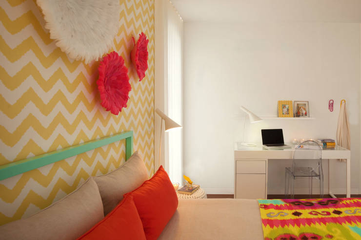 Projekty,  Sypialnia zaprojektowane przez Ana Rita Soares- Design de Interiores, Nowoczesny   