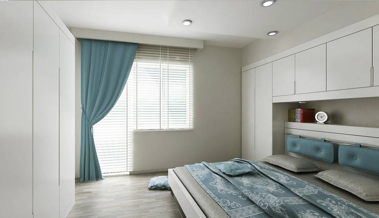 Niyazi Özçakar İç Mimarlık – N.Ö. EVİ:  tarz Yatak Odası