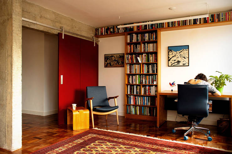 Apartamento Pinheiros: Salas de estar  por ODVO Arquitetura e Urbanismo