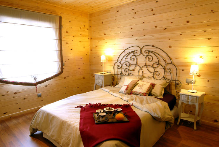 Спальни в . Автор – Casas Natura