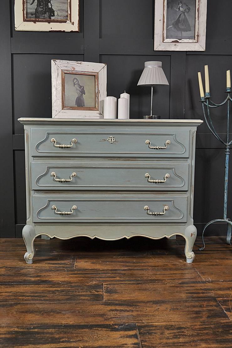 French Blue White Oak Chest Of Drawers By The Treasure French Blue White Oak Chest Of Drawers By The Treasure