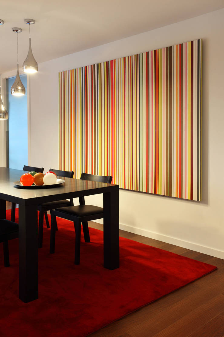 Apartamento Expo_Design Interiores: Salas de jantar  por Tiago Patricio Rodrigues, Arquitectura e Interiores