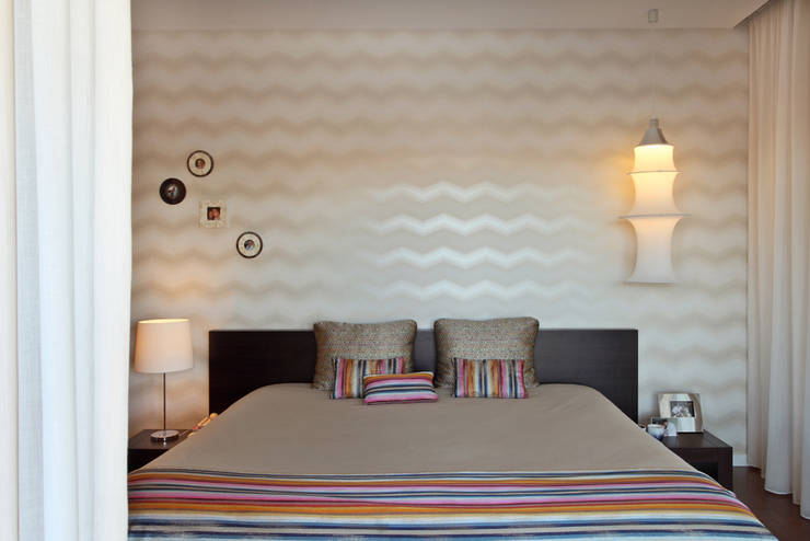 Apartamento Expo_Design Interiores: Quartos  por Tiago Patricio Rodrigues, Arquitectura e Interiores