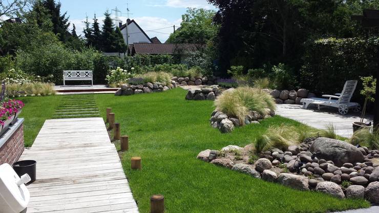 20 idee fai da te economiche per un giardino spettacolare Progetto piccolo giardino rettangolare